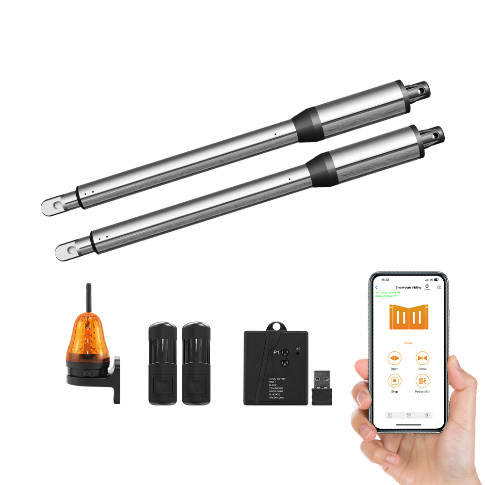 Professional 24VDC Double Arm Smart Swing Gate Opener for Residential Driveway Doors