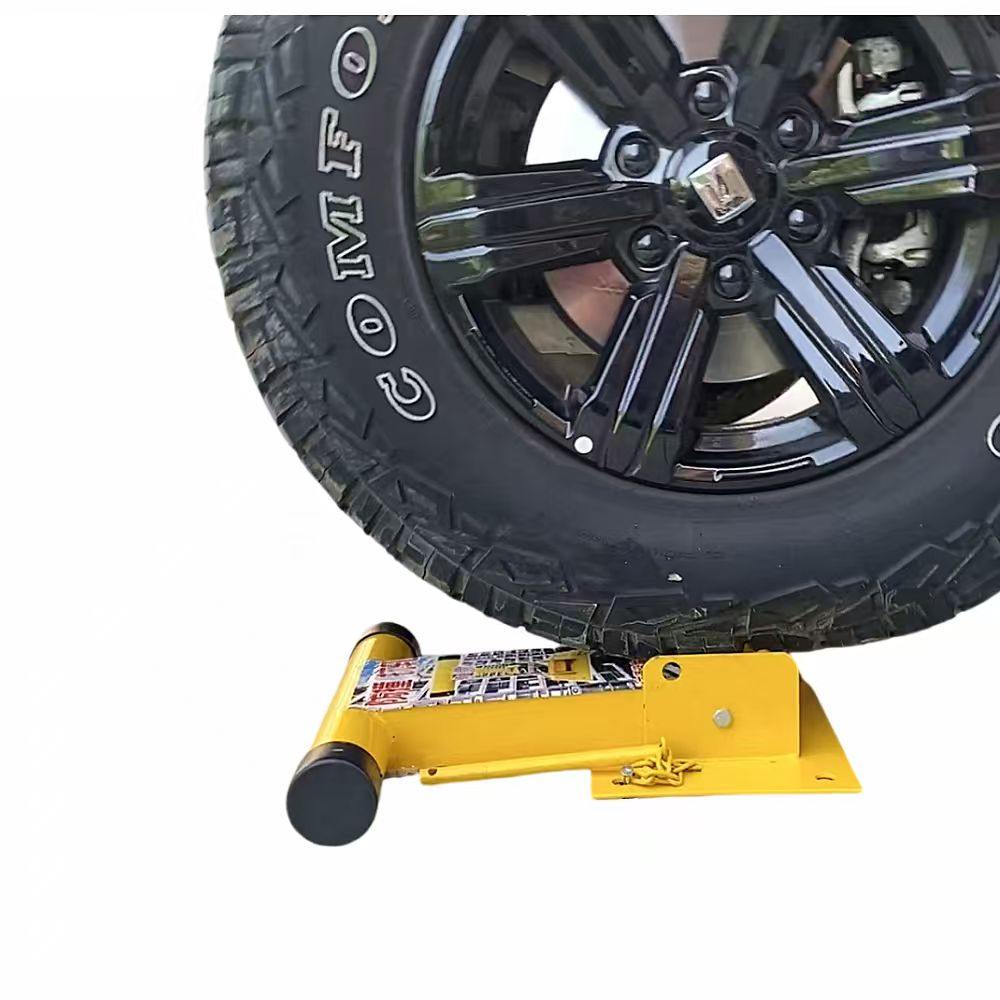 Thickened Steel T-Shaped Manual Parking Lock with 2T Load Capacity Space Barrier