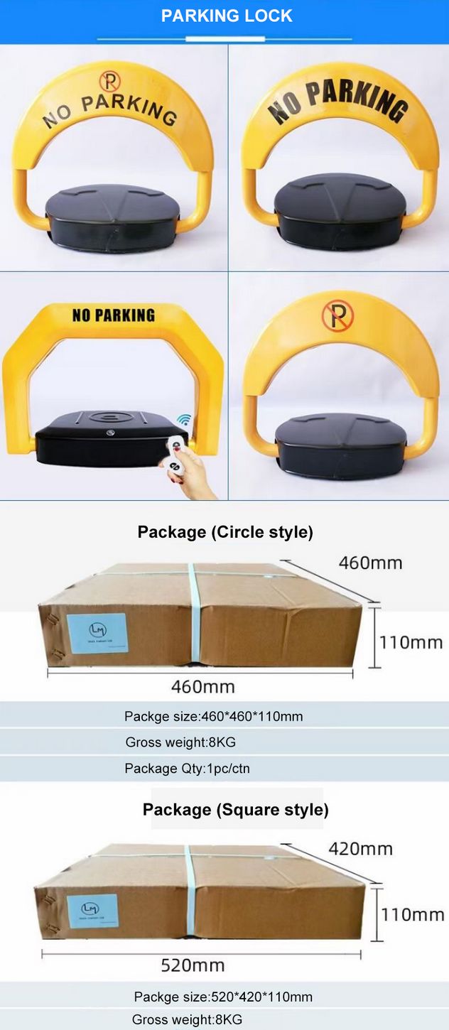 Waterproof IP67 Electric Parking Barrier: Anti-Theft App-Controlled Security System