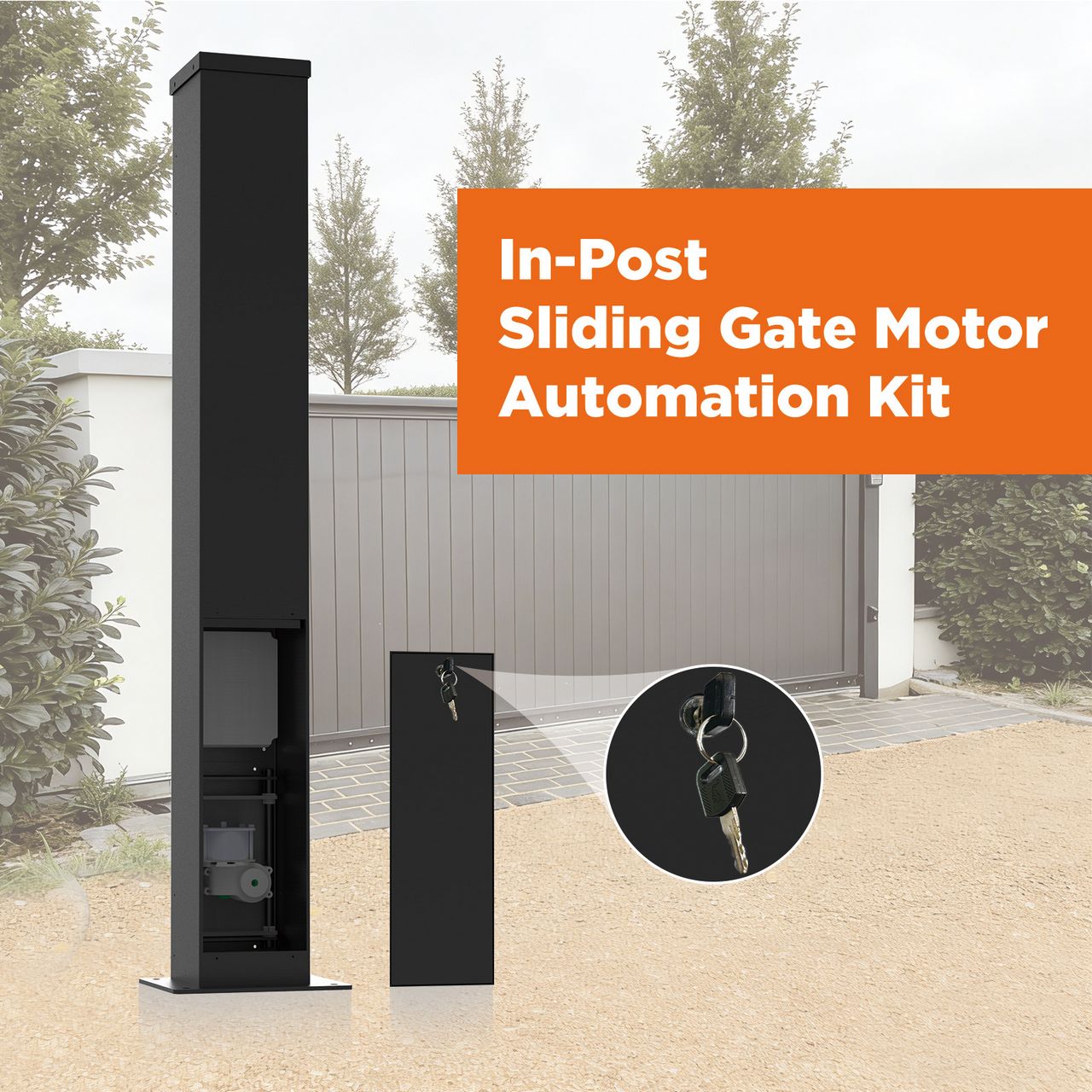 Modern Villa Sliding Gate Motor Kit with Full Automation & High-Security Features