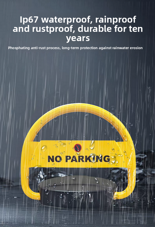 Premium Stainless Steel Modern Remote Control Safety Parking Lock for Office Buildings