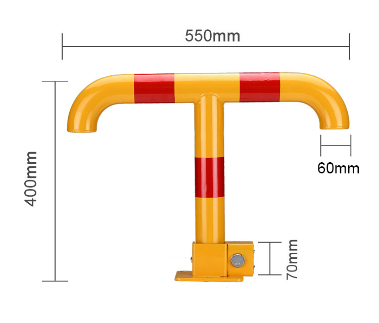 T-Shape Metal Safety Parking Barrier: Affordable Commercial Space Management Solution