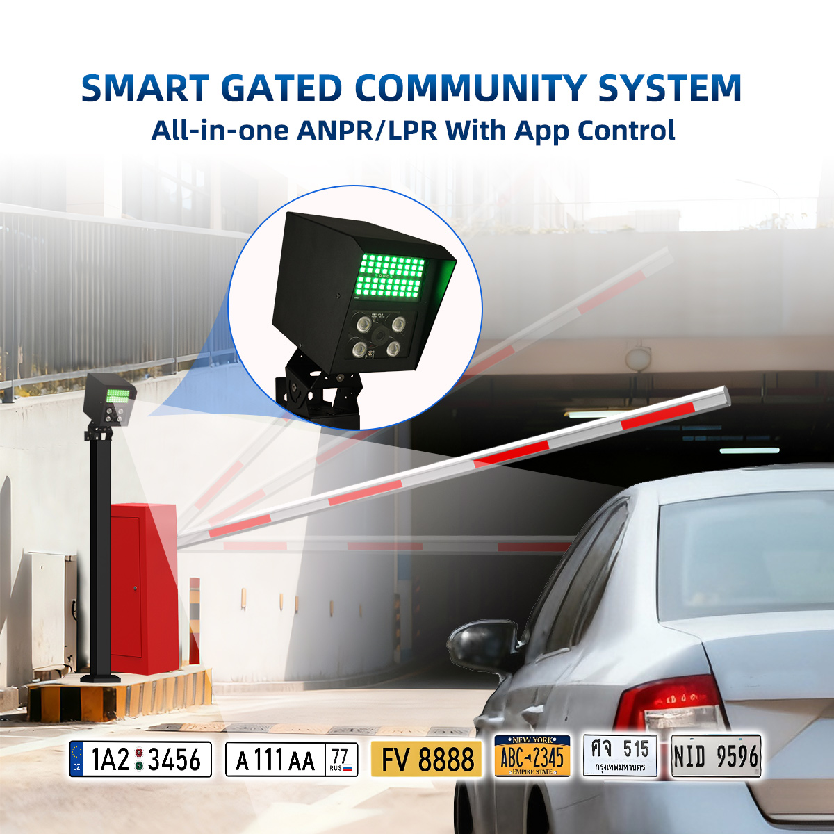 Smart ANPR LPR Integrated Sliding Gate Motor for Modern Villa Entrance Automation