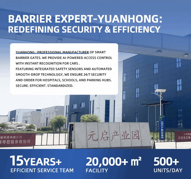 Premium 24V DC Vehicle Access Control Gate with Anti-Crash Soft-Rebound Technology