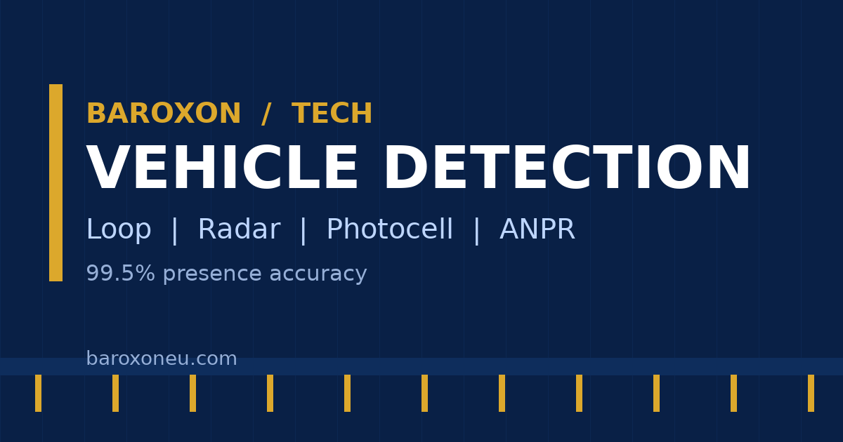 Fahrzeugdetektion im Vergleich: Induktionsschleife, Radar, Lichtschranke und ANPR