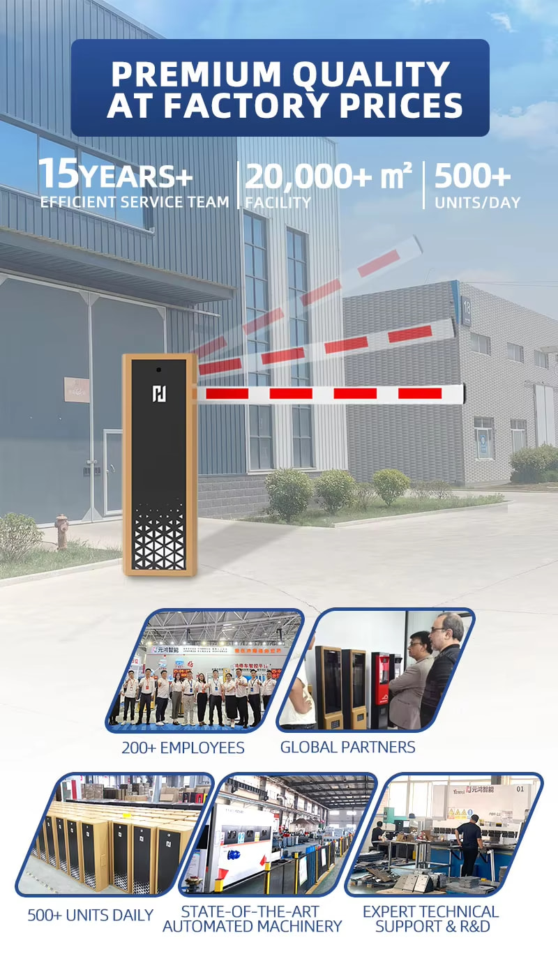 IP55 weatherproof electric security boom barrier system